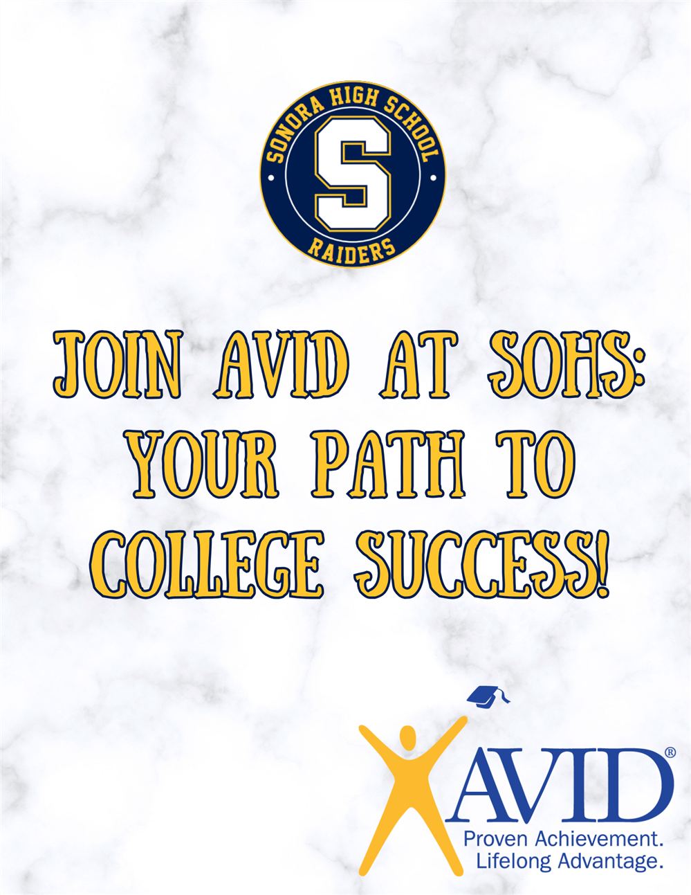  Join AVID at Sonora High School!