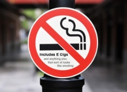 No Cigarettes sign 